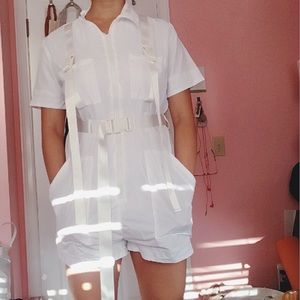 White dolls kill utility romper